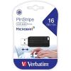 imageVerbatim 128GB PinStripe Retractable USB 20 Flash Thumb Drive with Microban Antimicrobial Product Protection  Black16 GB