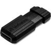 imageVerbatim 128GB PinStripe Retractable USB 20 Flash Thumb Drive with Microban Antimicrobial Product Protection  Black16 GB