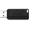 imageVerbatim 128GB PinStripe Retractable USB 20 Flash Thumb Drive with Microban Antimicrobial Product Protection  Black32GB  10 Pack
