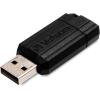 imageVerbatim 128GB PinStripe Retractable USB 20 Flash Thumb Drive with Microban Antimicrobial Product Protection  Black32GB  10 Pack