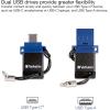 imageVerbatim 128GB Store n Go Dual OTG USB 32 Gen 1 Flash Drive for USBC Devices  2 in 1 Type C Thumb Drive64GB