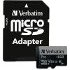 imageVerbatim 16GB Pro 600X microSDHC Memory Card with Adapter UHSI U3 Class 10