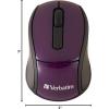 imageVerbatim 24G Wireless Mini Travel Optical Mouse with Nano Receiver for Mac and PC  Purple