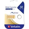 imageVerbatim 32GB Metal Executive USB Flash Drive  Silver  98749Gold