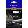 imageVerbatim 32GB Pro Plus 600X microSDHC Memory Card with Adapter UHSI V30 U3 Class 10