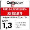 imageVerbatim 4TB Vi550 25quot Internal Solid State Drive SSD SATA III Interface with 3D NAND Technology2TB