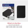 imageVerbatim 512GB Portable SSD External Hard Drive Store n Go USB 32 Gen 1 USBC Adapter Included  External Solid State Drive256 GB  USB 30