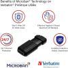 imageVerbatim 64GB PinStripe Retractable USB 20 Flash Thumb Drive  3 Pack  Black32 GB 3 Pack