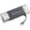 imageVerbatim 64GB Store n Go Dual USB 30 Flash Drive for Apple Lightning Devices  Graphite32 GB