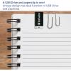 imageVerbatim 8GB ClipIt USB 20 Flash Drive Capless Thumb Drive Resistant to Water Dust and Static Discharge 3 Pack  Black White Red 98674Black  White  Red