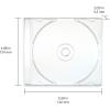 imageVerbatim CD DVD BluRay Clear Slim Jewel Cases 52 mm  25 Pack52mm Pack of 25