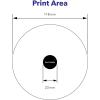 imageVerbatim DVDR 47GB 16X White Inkjet Printable with Branded Hub 100Disc25pk Spindle