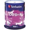 imageVerbatim DVDR Blank Discs AZO Dye 47GB 16X Recordable Disc  100 Discs SpindleSilver100pk Spindle