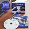 imageVerbatim M DISC BDR DL 50GB 6X Lifetime Archival White Inkjet Hub Printable Blank BluRay Recordable Media 10pk Spindle100 GB 6X
