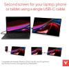 imageVerbatim Portable Touchscreen Monitor 156quot USBC HDMI Full HD 1080p IPS Display with Metal Housing and Adjustable Kick Stand for Laptops and Gaming Consoles173