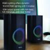 imageVerbatim RGB Gaming Stereo Desktop Speakers Bluetooth 50 35mm AUXin Connection  Black