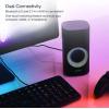 imageVerbatim RGB Gaming Stereo Desktop Speakers Bluetooth 50 35mm AUXin Connection  Black