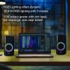 imageVerbatim RGB Gaming Stereo Desktop Speakers Bluetooth 50 35mm AUXin Connection  Black