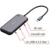 imageVerbatim Share My Screen Video Extender 4K USBC Wireless HDMI Transmitter and Receiver Display Adapter with USB Hub and Card Reader1080p