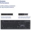 imageVerbatim Slimline Wired Keyboard and Mouse Combo USB PlugandPlay Numeric Keypad Adjustable Tilt Legs Optical Corded Mouse FullSize Computer Keyboard Compatible with PC Laptop  FFP Packaging BlackWireless Keyboard