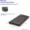 imageVerbatim Slimline Wired Keyboard and Mouse Combo USB PlugandPlay Numeric Keypad Adjustable Tilt Legs Optical Corded Mouse FullSize Computer Keyboard Compatible with PC Laptop  FFP Packaging BlackWireless Keyboard