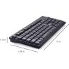 imageVerbatim Slimline Wired Keyboard and Mouse Combo USB PlugandPlay Numeric Keypad Adjustable Tilt Legs Optical Corded Mouse FullSize Computer Keyboard Compatible with PC Laptop  FFP Packaging BlackWireless Keyboard  Mouse