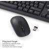 imageVerbatim Slimline Wired Keyboard and Mouse Combo USB PlugandPlay Numeric Keypad Adjustable Tilt Legs Optical Corded Mouse FullSize Computer Keyboard Compatible with PC Laptop  FFP Packaging BlackWireless Keyboard  Mouse