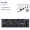 imageVerbatim Slimline Wired Keyboard and Mouse Combo USB PlugandPlay Numeric Keypad Adjustable Tilt Legs Optical Corded Mouse FullSize Computer Keyboard Compatible with PC Laptop  FFP Packaging BlackWireless Keyboard