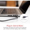 imageVerbatim Slimline Wired Keyboard and Mouse Combo USB PlugandPlay Numeric Keypad Adjustable Tilt Legs Optical Corded Mouse FullSize Computer Keyboard Compatible with PC Laptop  FFP Packaging BlackWired Keyboard
