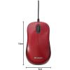 imageVerbatim USB Silent Corded Optical Mouse  Wired Noiseless Silent Click Computer Mouse for PC Mac Laptop Chromebook  Black 70749Red