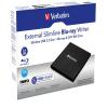 imageVerbatim Ultra HD 4K CD DVD Bluray Writer USB 32 GEN 1 USBC Connectivity Slim Brushed Metal Enclosure Compatible with Mac and PC with Free 25GB Verbatim Bluray discCDDVDBluRay