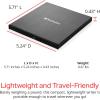 imageVerbatim Ultra HD 4K CD DVD Bluray Writer USB 32 GEN 1 USBC Connectivity Slim Brushed Metal Enclosure Compatible with Mac and PC with Free 25GB Verbatim Bluray disc4K CDDVDBluRay