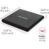 imageVerbatim Ultra HD 4K CD DVD Bluray Writer USB 32 GEN 1 USBC Connectivity Slim Brushed Metal Enclosure Compatible with Mac and PC with Free 25GB Verbatim Bluray discCDDVD