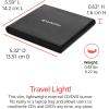 imageVerbatim Ultra HD 4K CD DVD Bluray Writer USB 32 GEN 1 USBC Connectivity Slim Brushed Metal Enclosure Compatible with Mac and PC with Free 25GB Verbatim Bluray discCDDVD