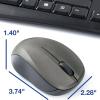 imageVerbatim Wireless Silent Mouse ampamp Keyboard Combo  24GHz with Nano Receiver  Ergonomic Noiseless and Silent for Mac and Windows  Graphite 99779