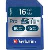 imageVerbatim 16GB Pro 600X SDHC Memory Card UHSI V30 U3 Class 1016GB