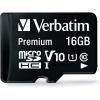 imageVerbatim 64GB Premium MicroSDXC Memory Card with Adapter UHSI V10 Class 10 supports Full HD 1080p U1 speed rated Up to 90MBs read speed16GB