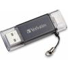 imageVerbatim 64GB Store n Go Dual USB 30 Flash Drive for Apple Lightning Devices  Graphite32 GB