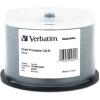 imageVerbatim CDR 700MB 52X DataLifePlus White Inkjet Printable Hub Printable  50pk Spindle  9475550Disc