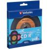 imageVerbatim CDR Blank Discs 700MB 80min 52X Recordable Disc for Data and Music with Digital Vinyl Surface  10pk Bulk Box BlueGreenOrangePinkPurpleYellow10 Discs  Bulk Box
