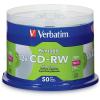 imageVerbatim CDRW 700MB 2X4X DataLifePlus Silver Inkjet Printable with Branded Hub  50pk Spindle  95159
