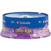 imageVerbatim DVDR DL 85GB 8X with Branded Surface  30pk Spindle  96542 30DiscSilver15Disc