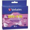 imageVerbatim DVDR DL 85GB 8X with Branded Surface  30pk Spindle  96542 30DiscSilver5Disc Jewel Case