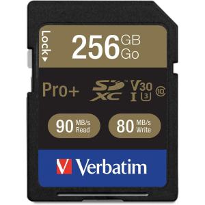 imageVerbatim 16GB Pro 600X SDHC Memory Card UHSI V30 U3 Class 10256 GB