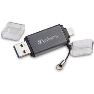imageVerbatim 16GB Store n Go Dual USB 30 Flash Drive for Apple Lightning Devices  Graphite16 GB