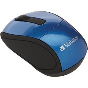 imageVerbatim 24G Wireless Mini Travel Optical Mouse with Nano Receiver for Mac and PC  Blue