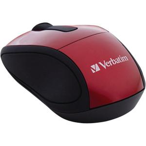 imageVerbatim 24G Wireless Mini Travel Optical Mouse with Nano Receiver for Mac and PC  Red