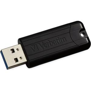 imageVerbatim 32GB Pinstripe USB 32 Gen 1 Flash Drive Retractable Thumb Drive  Black256GB