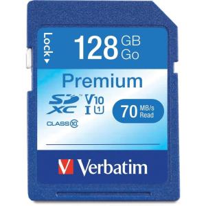 imageVerbatim 32GB Premium SDHC Memory Card UHSI Class 10 Blue128 GB