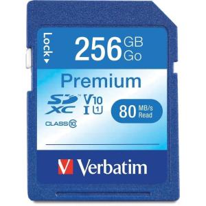 imageVerbatim 32GB Premium SDHC Memory Card UHSI Class 10 Blue256 GB